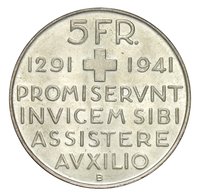 5 Francs reverse