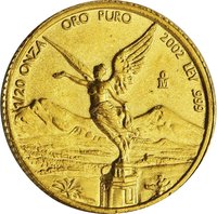 1⁄20 Onza "Libertad" reverse