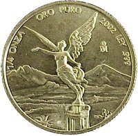 ¼ Onza "Libertad" reverse