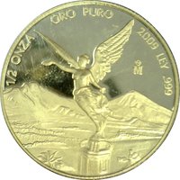 ½ Onza "Libertad" reverse