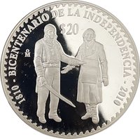 20 Pesos reverse