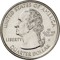 ¼ Dollar obverse
