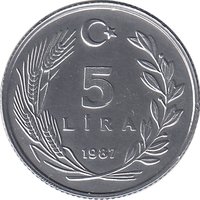 5 Lira reverse