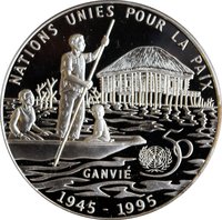 6000 Francs CFA reverse