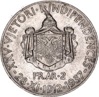 2 Franga Ari obverse