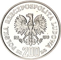 200 Zlotys obverse