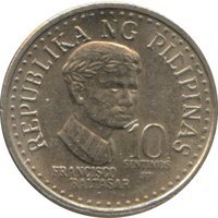 10 Sentimos obverse