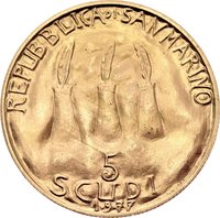 5 Scudi obverse