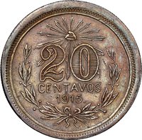 20 Centavos reverse