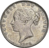 ½ Crown obverse