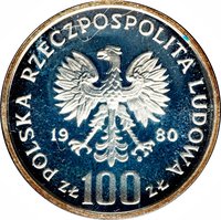 100 Zlotys obverse