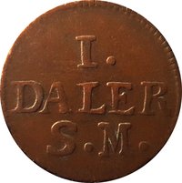 1 Silver Daler reverse