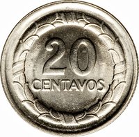 20 Centavos reverse