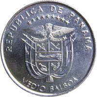 ½ Balboa obverse