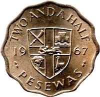 2½ Pesewas reverse