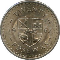 20 Pesewas reverse