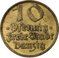 10 Pfennigs obverse