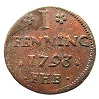 1 Pfennig reverse