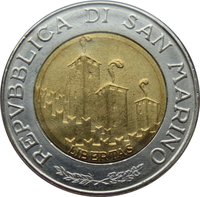 500 Lire obverse