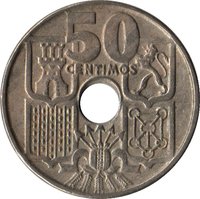 50 Centimos reverse