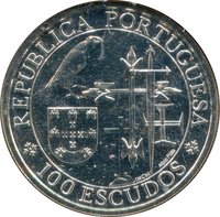100 Escudos reverse