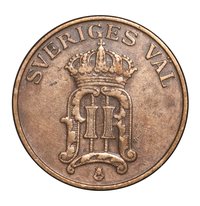 2 Öre obverse
