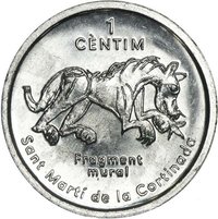 1 Cèntim reverse