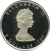5 Dollars obverse