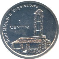 1 Cèntim reverse