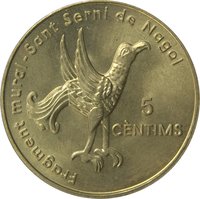 5 Cèntims reverse