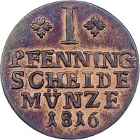 1 Pfennig reverse