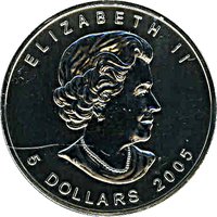 5 Dollars obverse