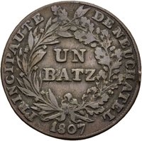 1 Batzen reverse
