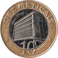 10 Meticais reverse