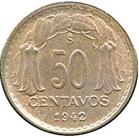 50 Centavos reverse