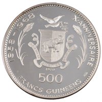 500 Francs reverse
