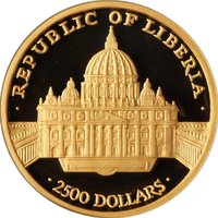 2500 Dollars obverse