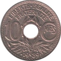 10 Centimes reverse
