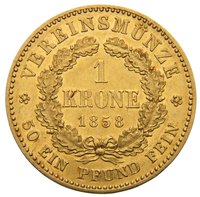 1 Krone reverse
