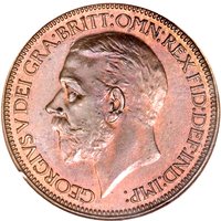 ½ Penny obverse