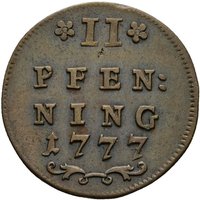 2 Pfennigs reverse