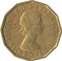 3 Pence obverse