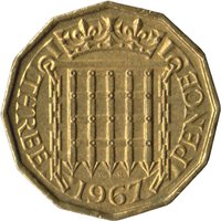 3 Pence reverse