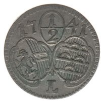½ Kreuzer obverse
