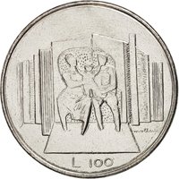 100 Lire reverse