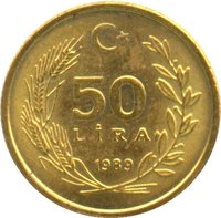 50 Lira reverse