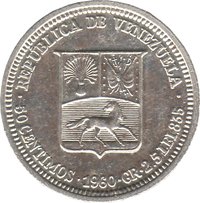 50 Centimos obverse