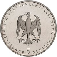 5 Deutsche Mark obverse