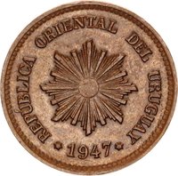 2 Centésimos obverse