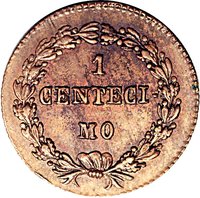 1 Centésimo reverse